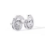 Modern Diamond Stud Earrings