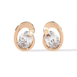 Modern Diamond Stud Earrings