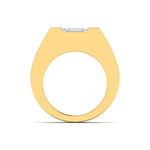 Modern Gold Diamond Ring for Men