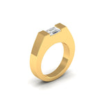 Modern Gold Diamond Ring for Men