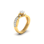 Twisted Loop Diamond Ring