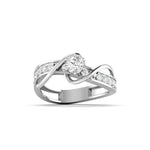 Twisted Loop Diamond Ring