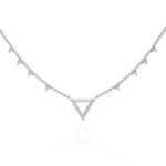 Modern Triangle Diamond Necklace