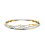 Moonlit Petals Diamond Bangle