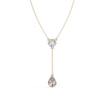 Moonstone Teardrop Y Pendant