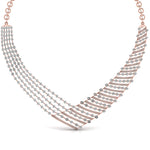 Multi Layered Diamond Necklace