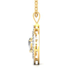 Multi-layered Diamond Pendant.