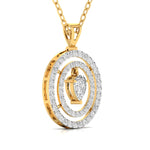 Multi-layered Diamond Pendant.
