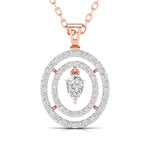 Multi-layered Diamond Pendant.