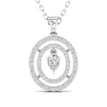 Multi-layered Diamond Pendant.
