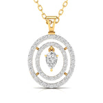 Multi-layered Diamond Pendant.