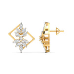 Multi-Shape Diamond Gold Earrings