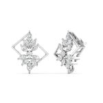 Multi-Shape Diamond Gold Earrings