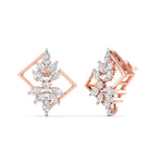 Multi-Shape Diamond Gold Earrings