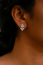 Multi-Shape Diamond Gold Earrings