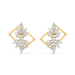 Multi-Shape Diamond Gold Earrings