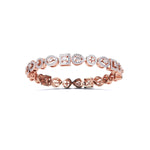 Mixed Shape Diamond Gold Bangle