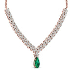 Multi Shape Halo Fashion Lab Grown Diamond Necklace