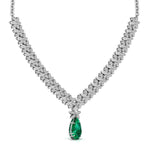 Multi Shape Halo Fashion Lab Grown Diamond Necklace
