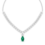 Multi Shape Halo Fashion Lab Grown Diamond Necklace