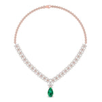 Multi Shape Halo Fashion Lab Grown Diamond Necklace