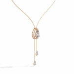 Necklace with Pear-Shaped Crystal Pendant