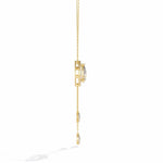 Necklace with Pear-Shaped Crystal Pendant