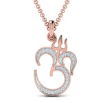 Om Spiritual Diamond Pendant