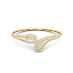 Elegant Teardrop Diamond Bangle