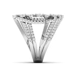 Openwork Diamond Statement Ring