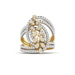 Openwork Diamond Statement Ring