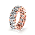 Oval Diamond Channel Setting Eternal Ring