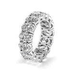 Oval Diamond Channel Setting Eternal Ring