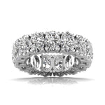 Oval Diamond Channel Setting Eternal Ring