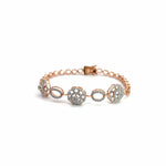 PAVE 1.16 Carat Round Diamonds Chain Bracelet