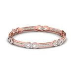 Filigree Lab Grown Diamond Bangle