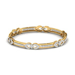 Filigree Lab Grown Diamond Bangle