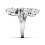 Dramatic Cluster Cocktail Diamond Ring