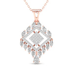 Pear, Marquise & Round Cut Diamonds Pendant For Her