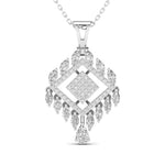 Pear, Marquise & Round Cut Diamonds Pendant For Her
