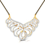 Pear & Round Cut Diamond Encrusted Floral Pendant