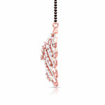 Pear & Round Cut Diamond Encrusted Floral Pendant