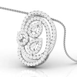 Pear & Round Cut Diamonds Embrace Pendant