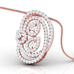 Pear & Round Cut Diamonds Embrace Pendant
