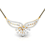 Pear & Round Diamond Fluttering Mangalsutra