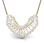 Pear & Round Diamond Sunburst Mangalsutra