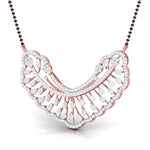 Pear & Round Diamond Sunburst Mangalsutra