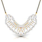 Pear & Round Diamond Sunburst Mangalsutra