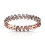 Pair of 26 Pointer Leaf Diamond Tennis Bracelets