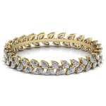 Pair of 26 Pointer Leaf Diamond Tennis Bracelets